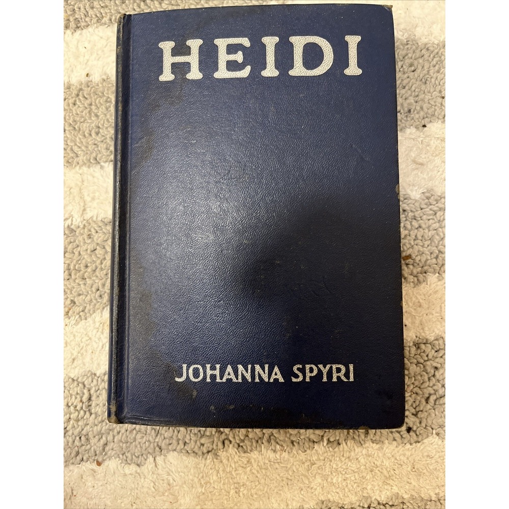 Heidi Antique Book Johanna Spyri 1925 Grosset & Dunlap Hardcover Illustrated